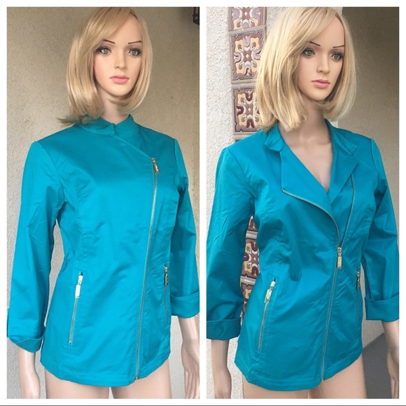 NWT Bob mackie blue jacket size S - Picture 2 of 8